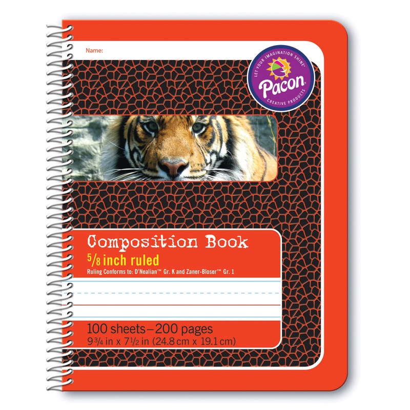 Composition Book 5/8In Ruled Spiral Bound