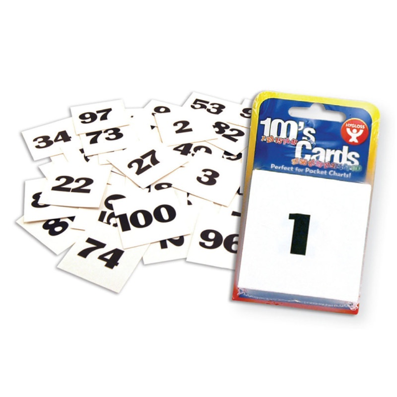 Cards 2 X 2 Numbered 1-100