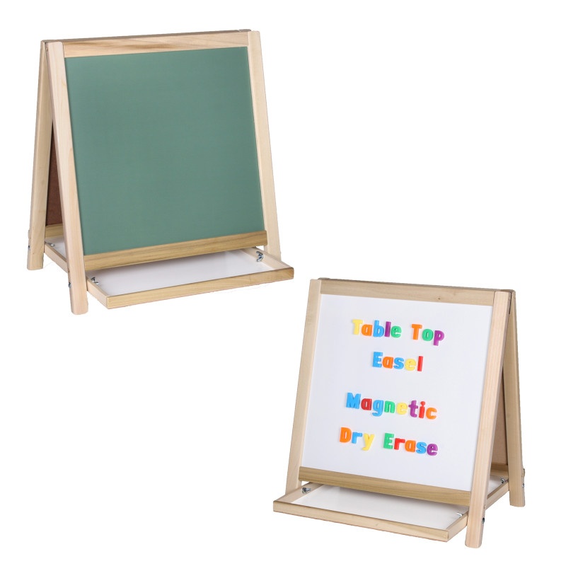 Magnetic Table Top Easel Chalkboard Dry-Erase