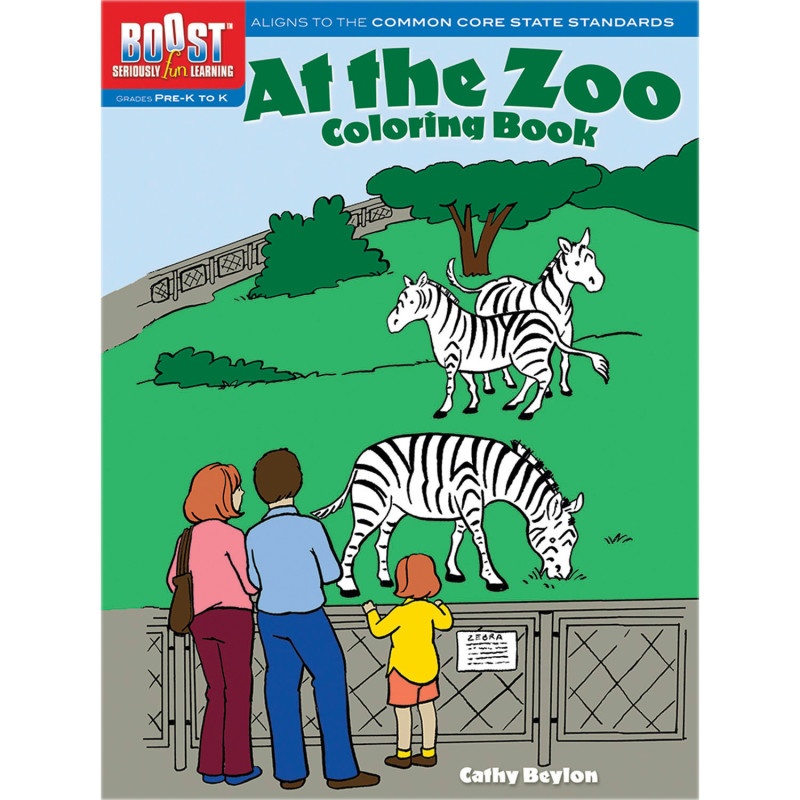 Boost At The Zoo Coloring Book Gr Pk-k