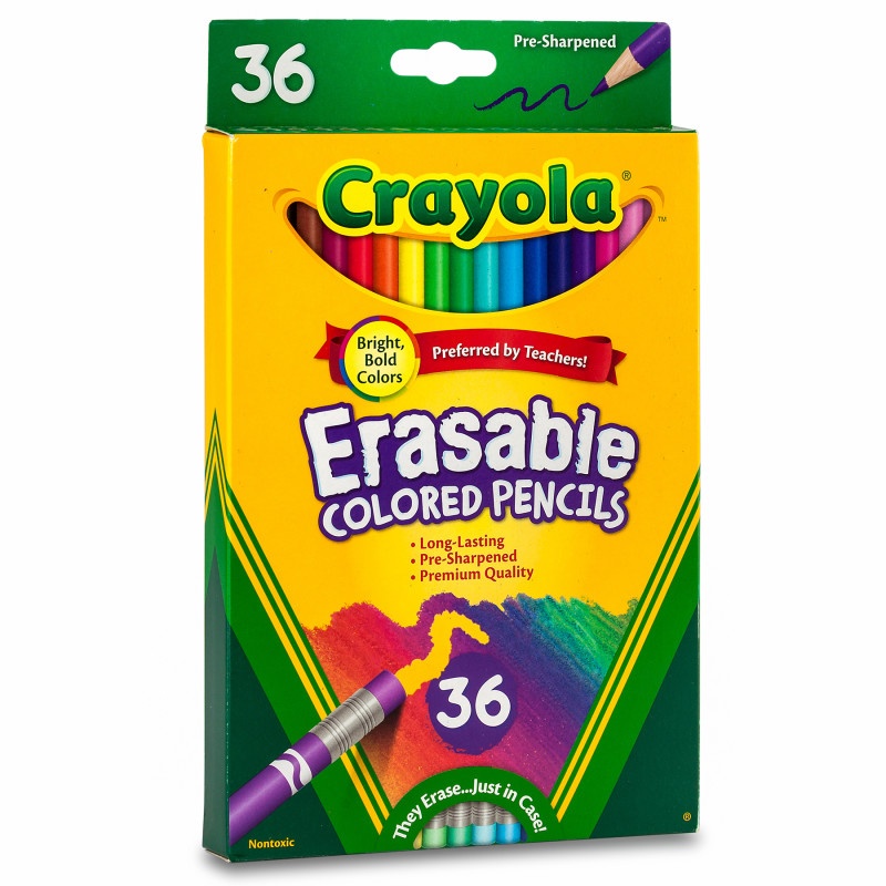 36Ct Crayola Erasable Color Pencils