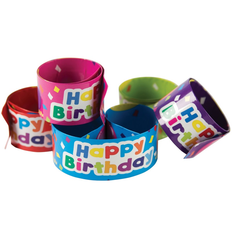 Slap Bracelets Happy Birthday Balloons