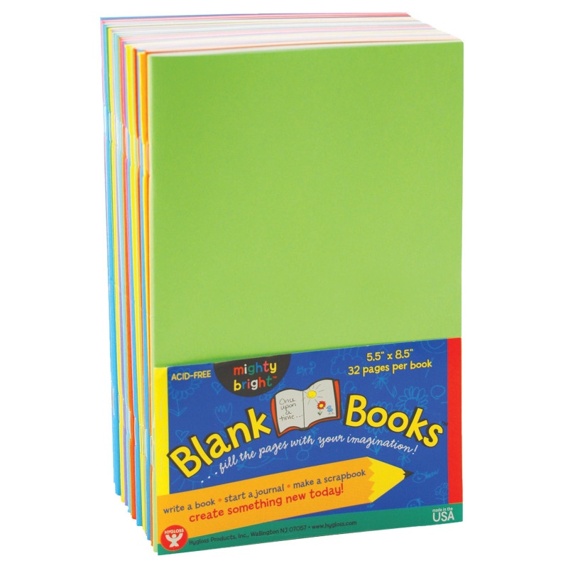 Mighty Bright Books 5 1/2 X 8 1/2 32 Pages 20 Books Assorted Colors