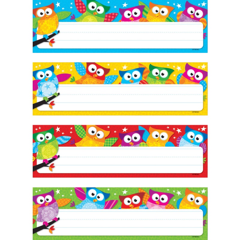 Owl Stars Desk Toppers Name Plates Variety Pack