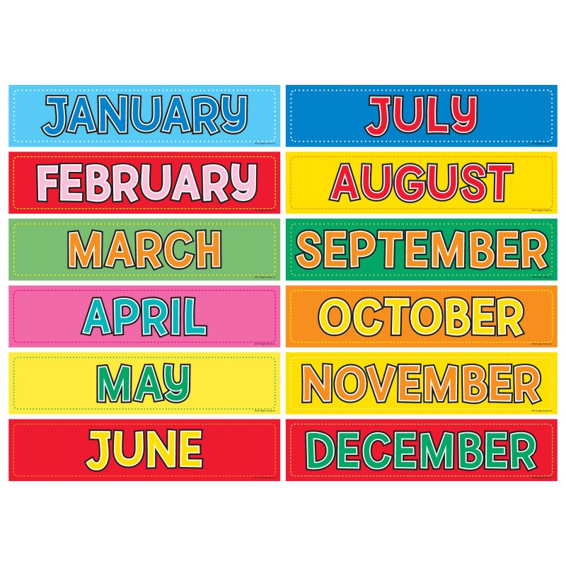 Monthly Calendar Cards