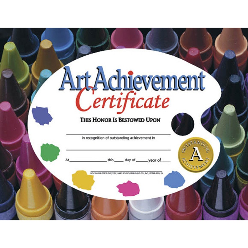 Certificates Art Achievement 30/Pk 8.5 X 11