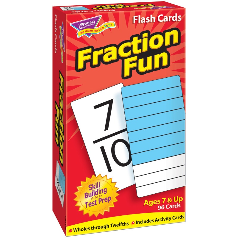 Flash Cards Fraction Fun 96/Box