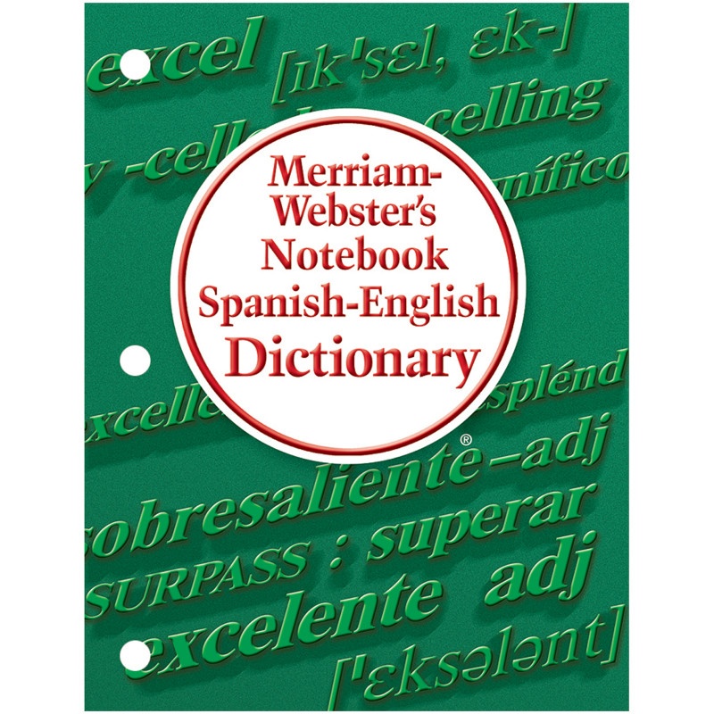 Merriam Websters Notebook Spanish English Dictionary