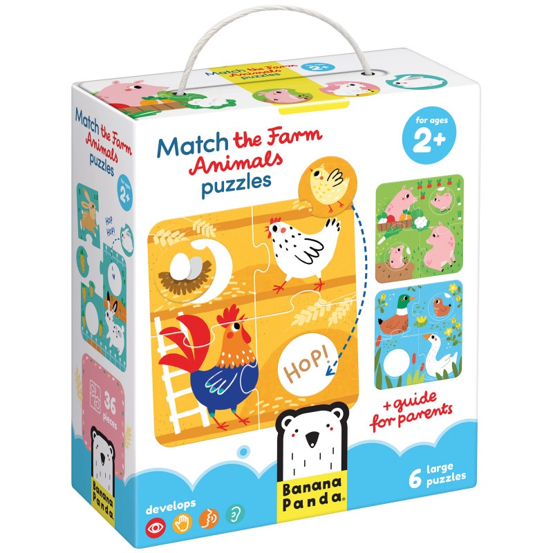 Match The Farm Animals Puzzles 6/St