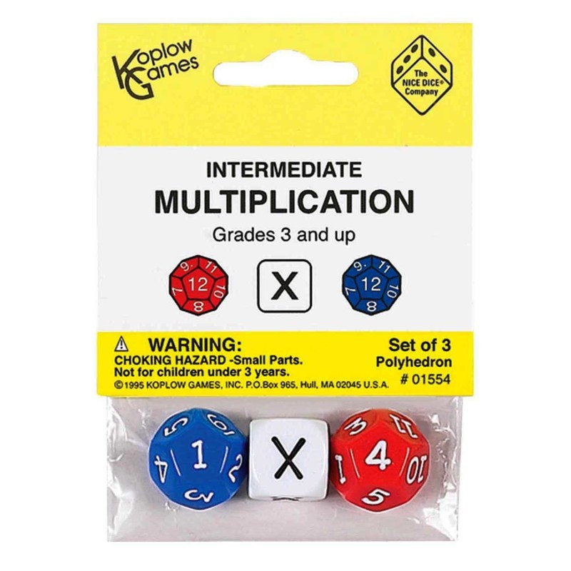 Intermediate Multiplication Dice 3Pk