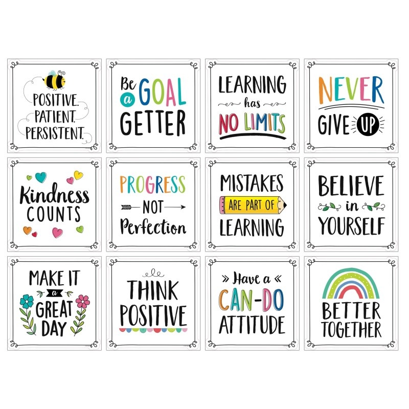 Positive Mindset 10In Cut-Outs