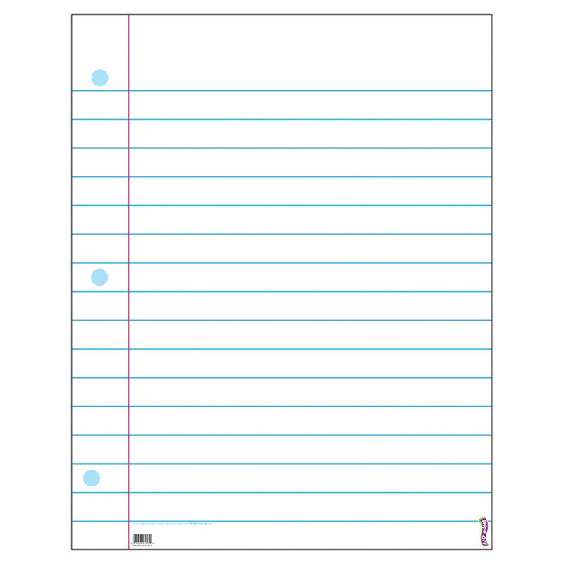 Wipe-Off Chart Notebook Paper 22 X 28