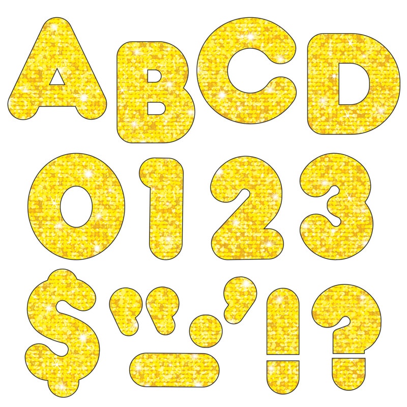 Ready Letters 4 Casual Yellow Sparkle