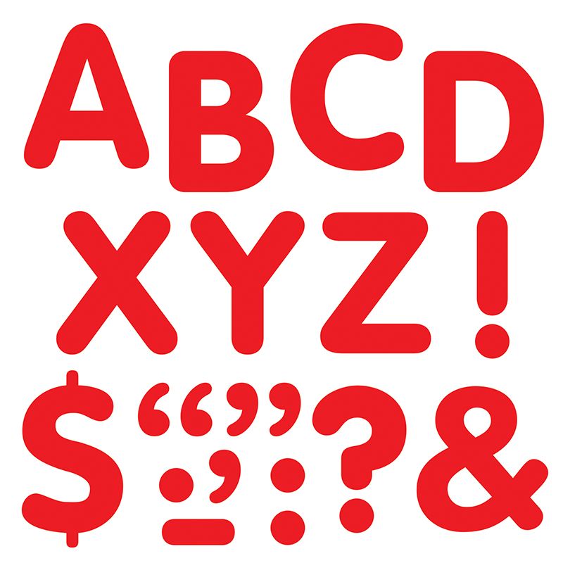 Stick-Eze 2 In Letters & Marks Red