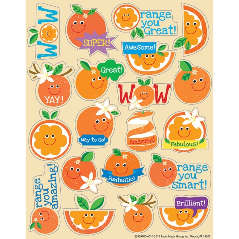 Orange Scented Stickers