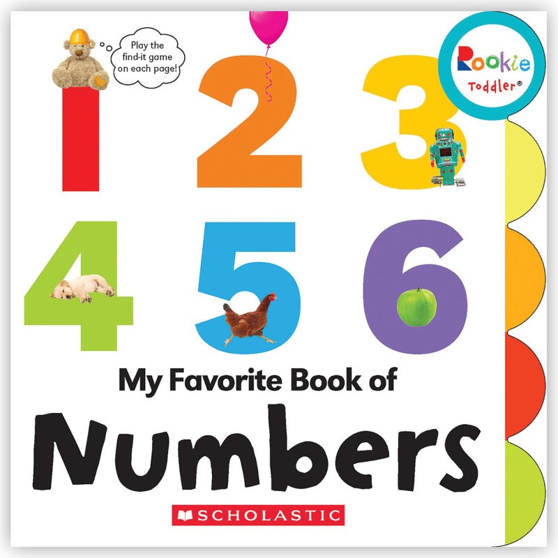 Board Book My Fav Book Of Numbers Rookie Toddler