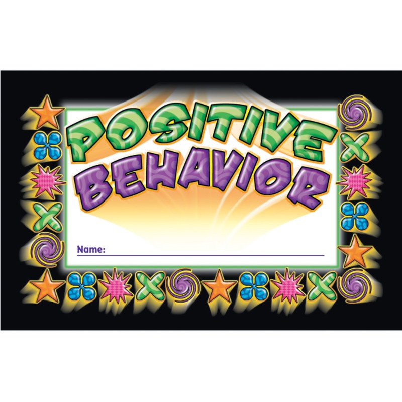 Incentive Punch Cards Positive Behavior 36/Pk