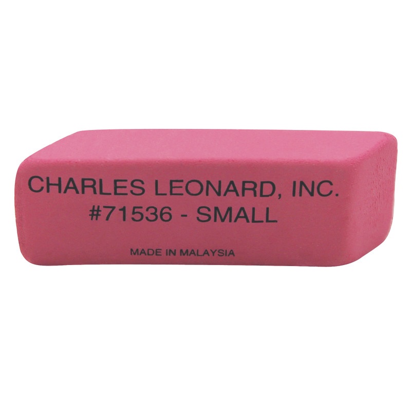 36/Bx Pink Economy Wedge Erasers Small