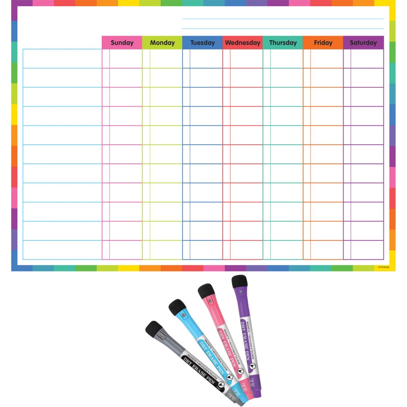 Colorful Dry-Erase Mag Task Chart