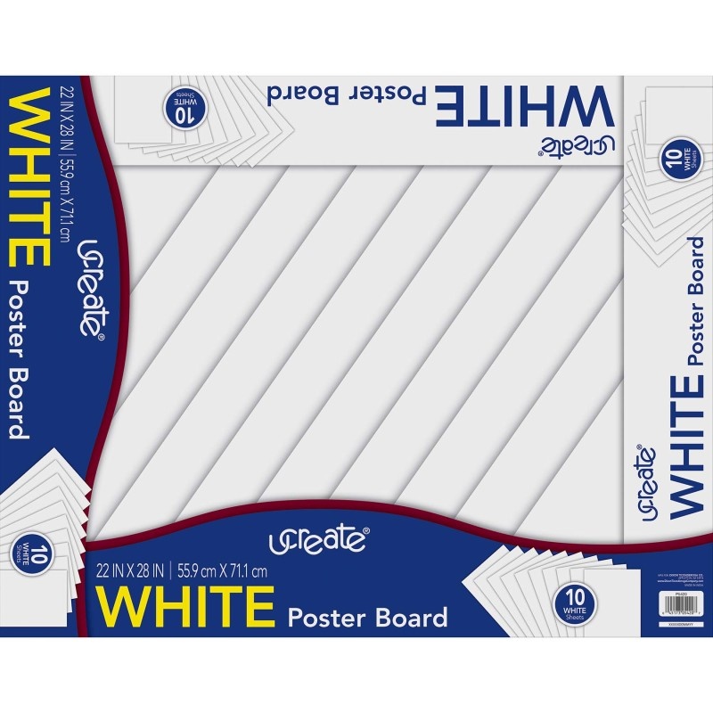White Poster Board 22X28 10 Sheets