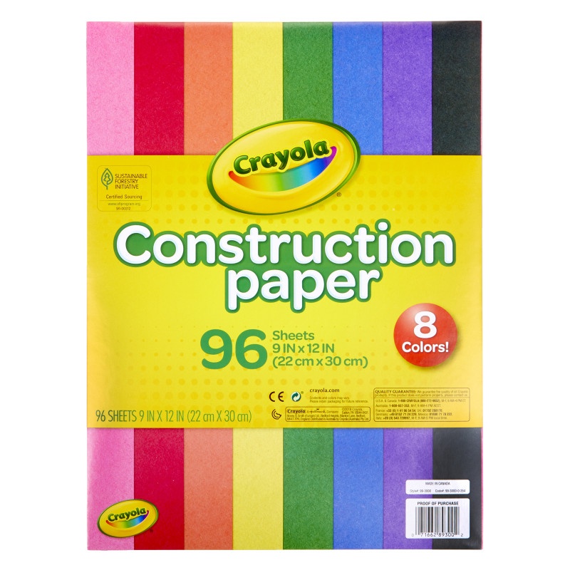 Crayola 96 Ct Construction Paper