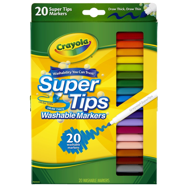 Washable Markers 20Ct Super Tips