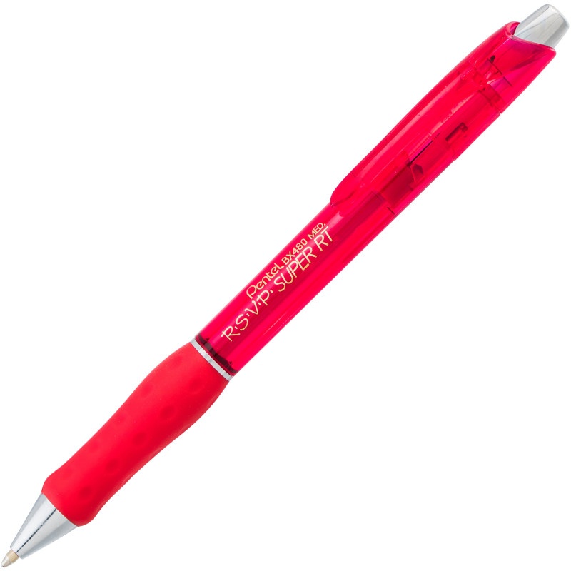 Rsvp Super Rt Ballpoint Pen Red Retractable