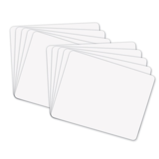 Flipside 6x9 Inch Dry Erase White Boards - 12 Pack Classroom Lapboards (Single-Sided, Rounded Corners)