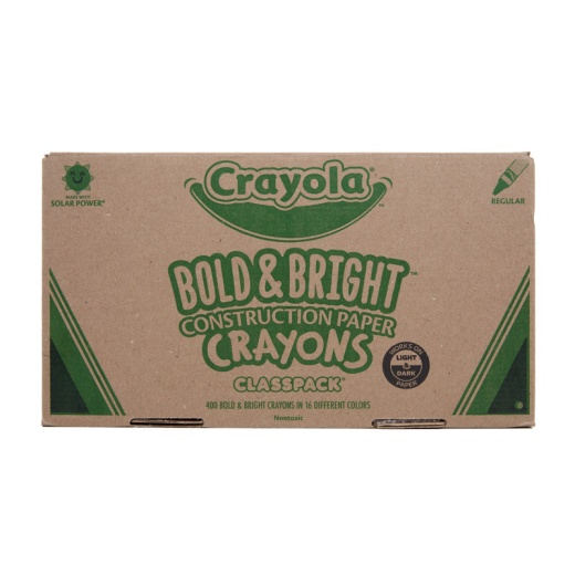 Construction Paper Crayon 400 Ct Class Pk Regular Size
