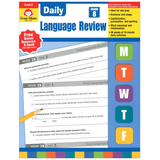 Daily Language Review Gr 8 - Language Arts Workbook for 8th Graders