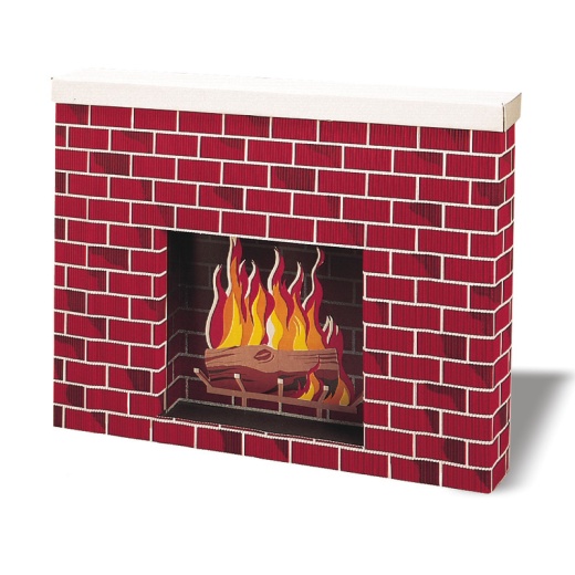Corrugated Fireplace 38X7x30 by Corobuff