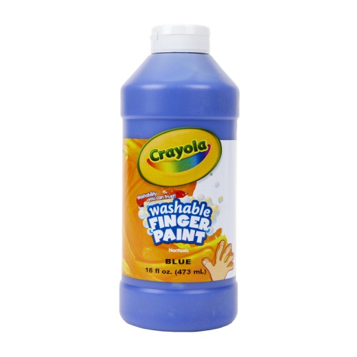 Washable Fingerpaint 16Oz Blue