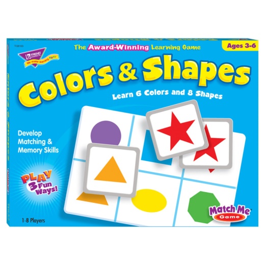 Match Me Game Colors & Shapes Ages 3 & Up