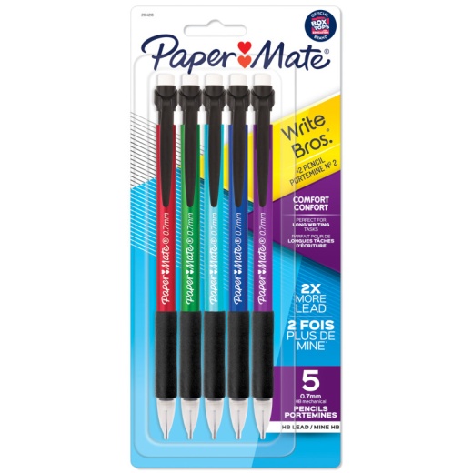 Paper Mate Profile Mech Mechanical Pencil Set, 0.7 mm #2 Pencil Lead, 2  Count 
