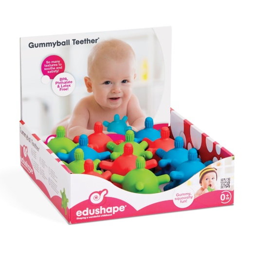 Edushape Gummyball Teethers - Soothe and Stimulate Your Baby's Senses