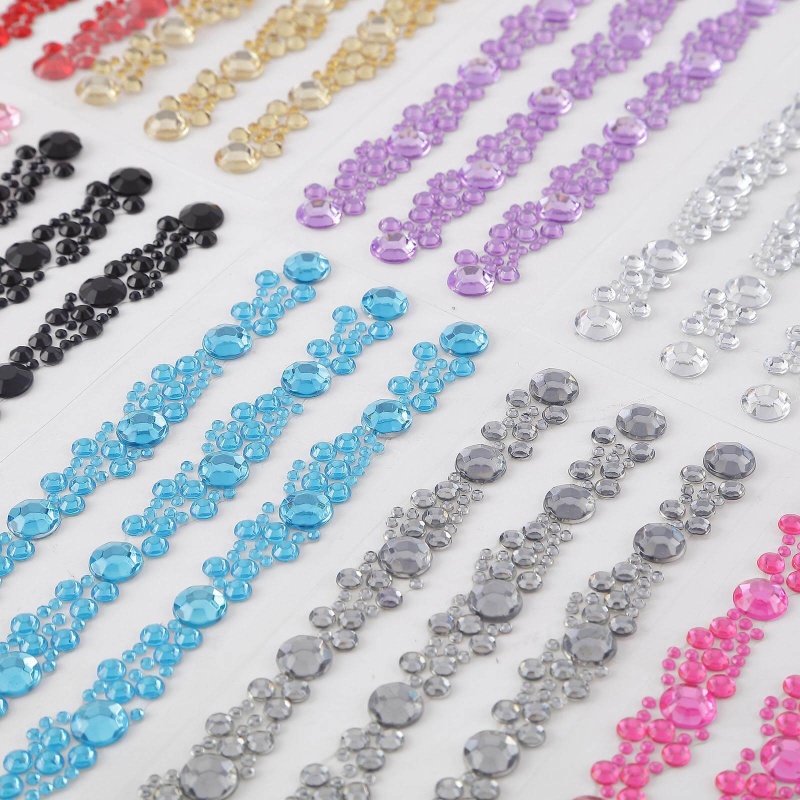 SaPeal Self-Adhesive Rhinestone Sticker Bling Craft Jewels Crystal