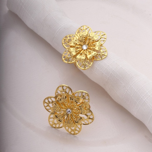 Buy quality 22K Gold Flower Shaped Modern Ring MGA - LRG0180 in Amreli