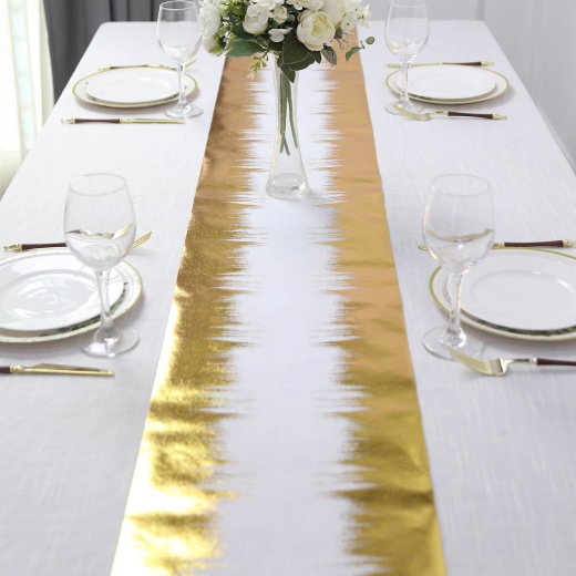 3ftx50ft Rose Gold Sparkle Glitter Wedding Aisle Runner, Non-Woven