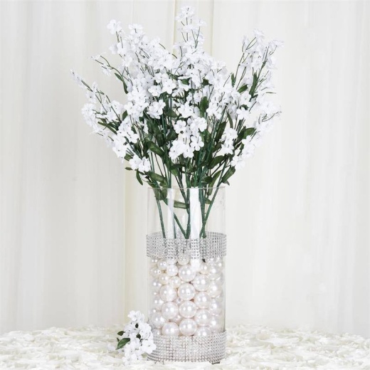 19 Double Baby's Breath Artificial Flower Spray -Black