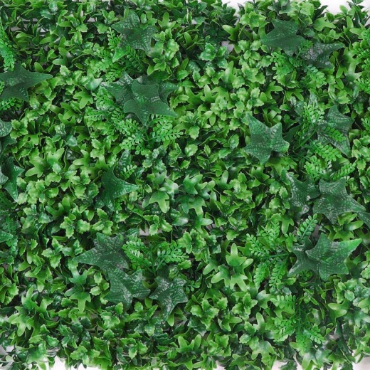 4 Green Artificial Ivy Leaves UV Protected Wall Backdrop Panels
