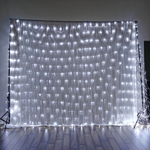 White 600 LED Fish Net Lights