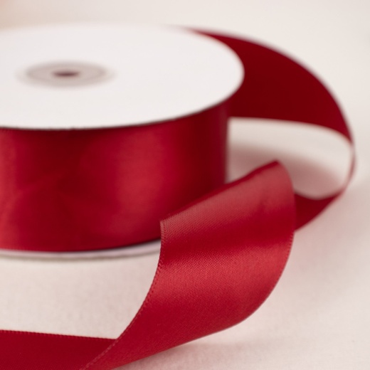 Burgundy Red Deluxe Satin Ribbon (1 1/2 Inch x 50 Yards) 