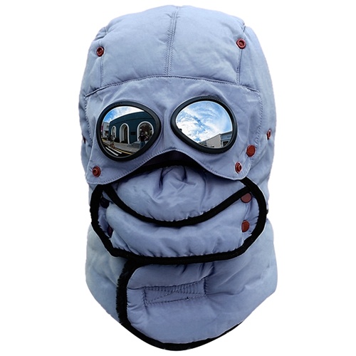Lakeforest Unisex Thermal Winter Goggles Hat Warmth Trapper Trooper Cap Windproof Dustproof Breathable Hat W/ Neck Flap Detachable Face Mask For Skiing Cycling r