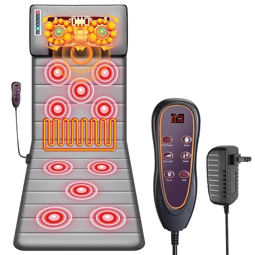 Full Body Electric Massage Mat with Heat and Vibration