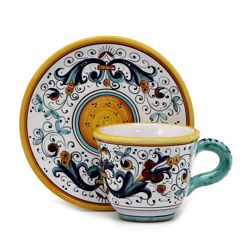 Ricco Deruta Deluxe Espresso Cup and Saucer