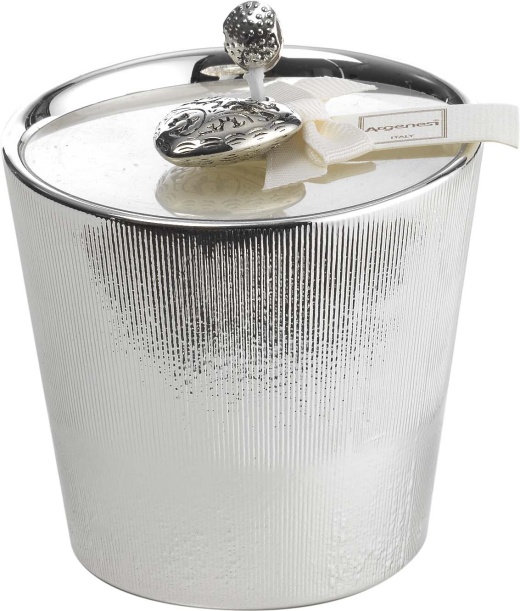 Argenesi Italy Apollo Silver Plated Scented Candle