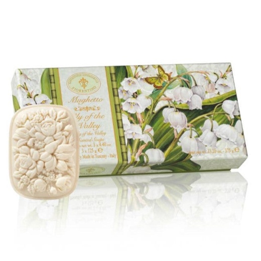 Saponificio Artigianale Fiorentino Bar Soap Set Lily Of The Valley