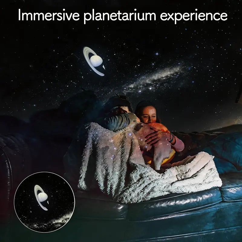 2-In-1 Galaxy Projector Night Light, Usb Portable Starry Sky Projector For Bedroom (6 Slide)