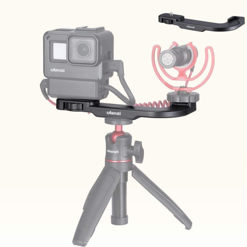 Ulanzi Pt-9 Vlog Microphone Cold Shoe Extension Bracket With Tripod Mount