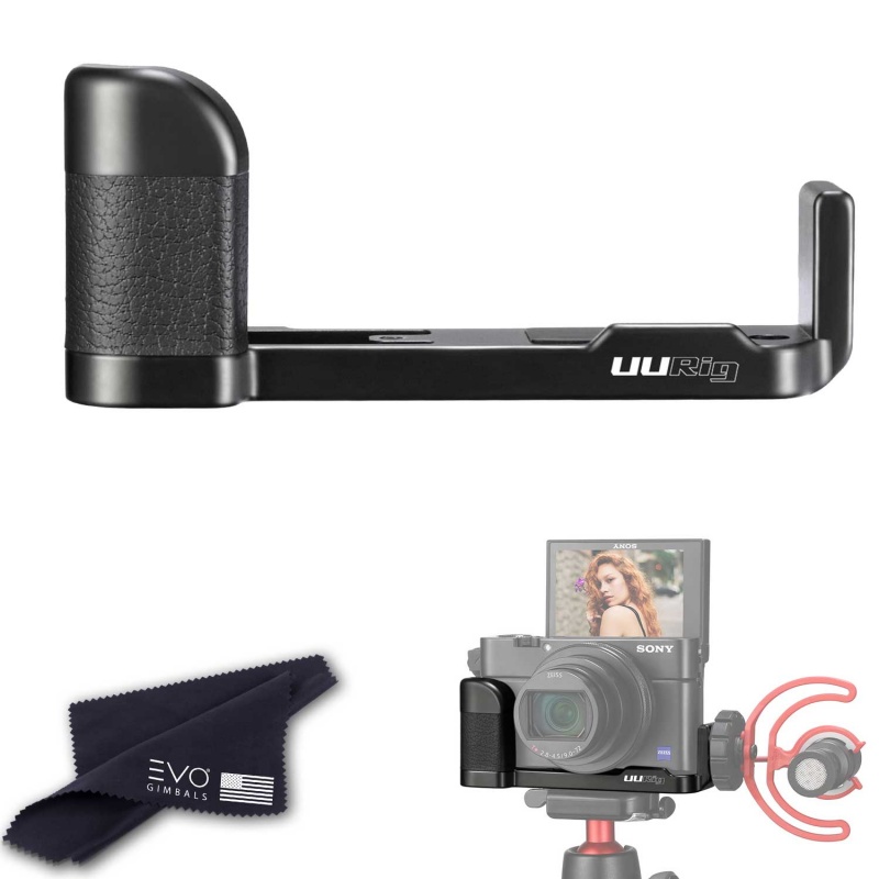 Uurig Vlog Microphone Handle Grip L Type Bracket For Sony Rx100 Vii